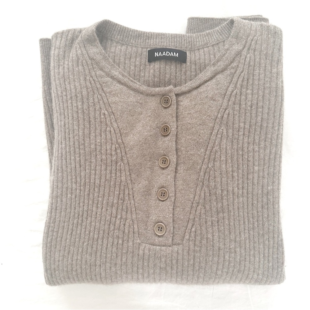 Naadam cashmere Henley sweater